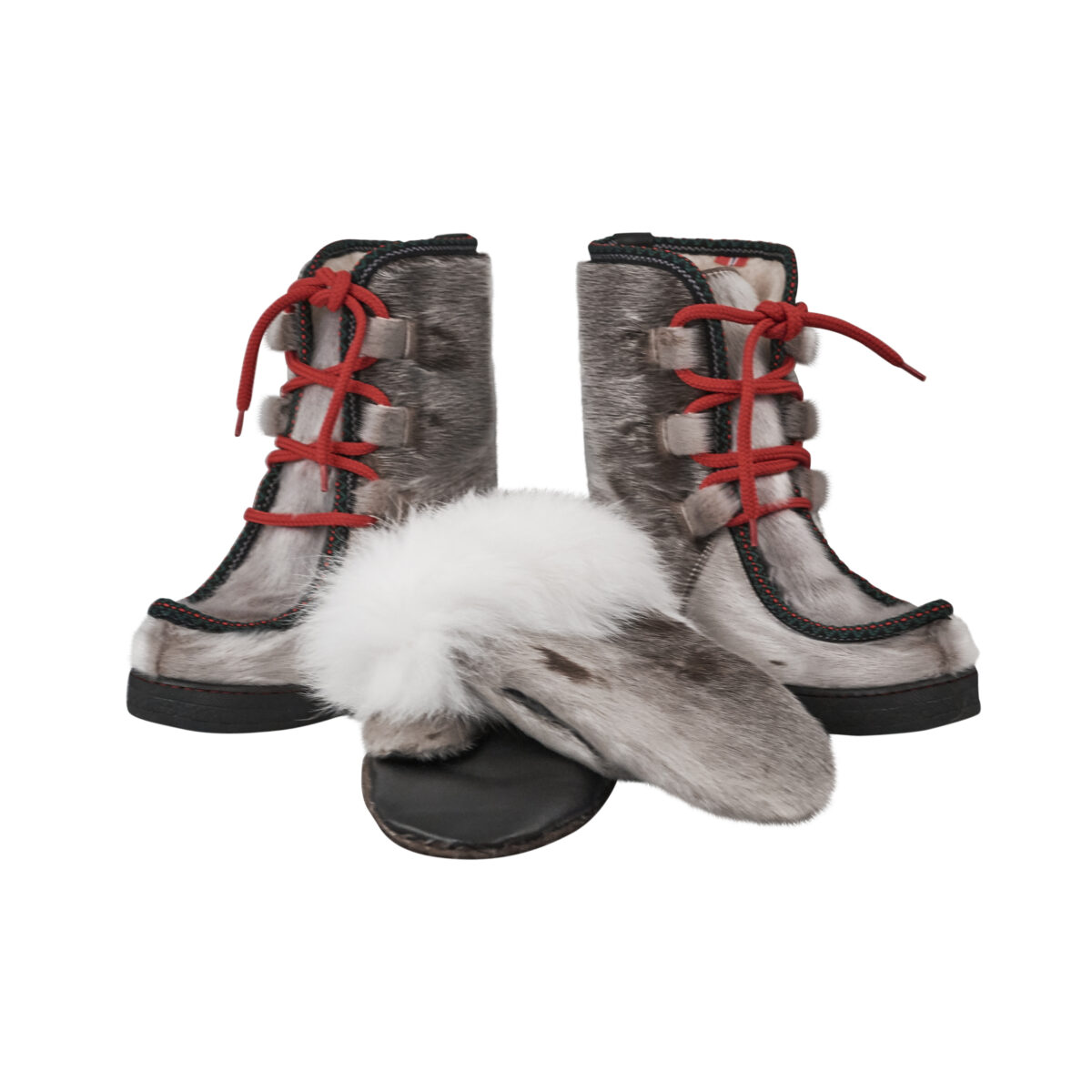 Støvler og Luffer i grønlandsk sælskind og polarræv